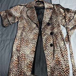 Leopard Print Women's Coat